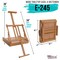 Large Adjustable Wooden Desktop Easel with Storage - Portable Sketchbox, Tabletop Easels for Painting, Drawing & Art Supplies, Premium Beechwood